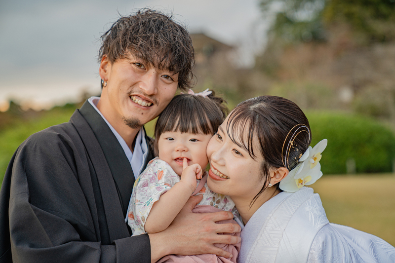 偕楽園好文亭前にて