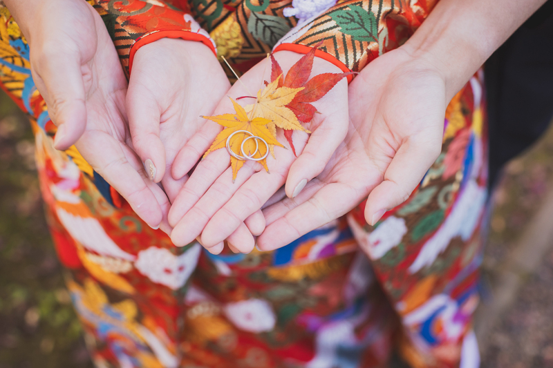 偕楽園もみじ谷にて