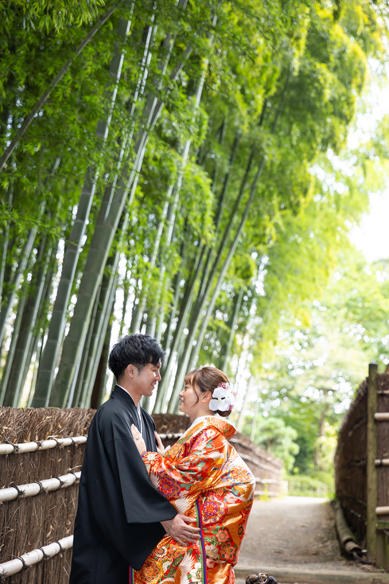 偕楽園竹林にて