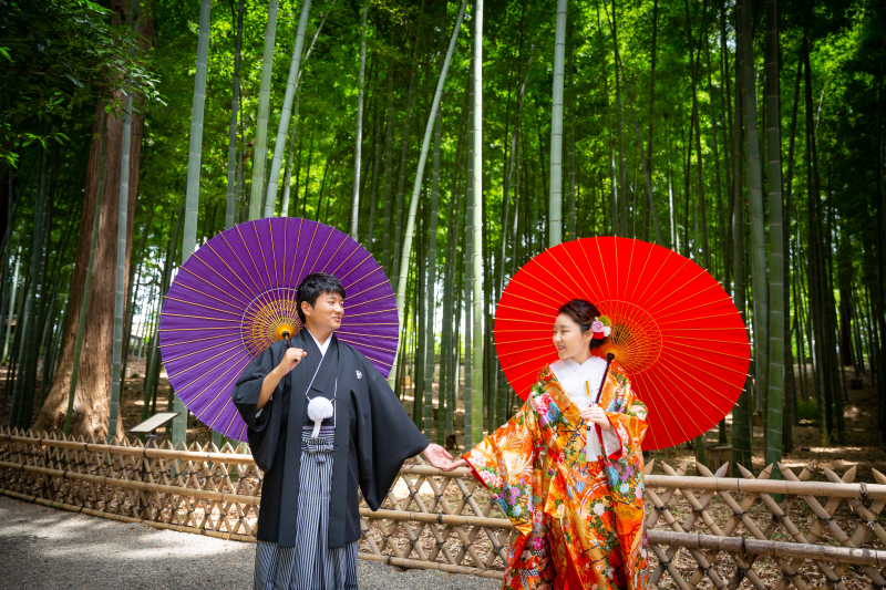 竹林で仲良く☆