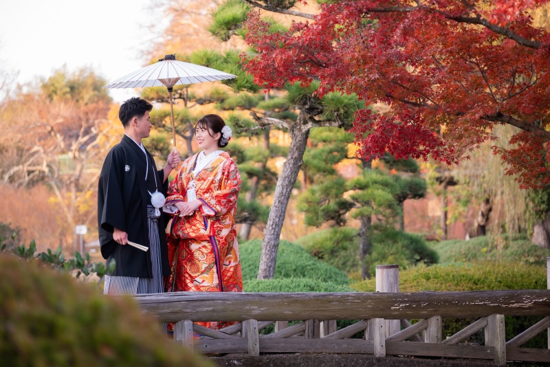 偕楽園の紅葉スポット