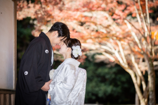 11月＊偕楽園＊ロケーション撮影＊晴れ-白無垢♪