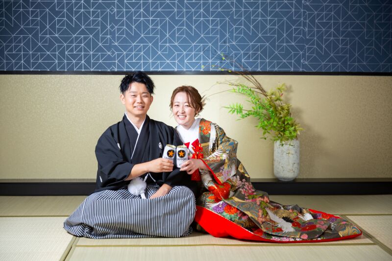 ビールで乾杯♪