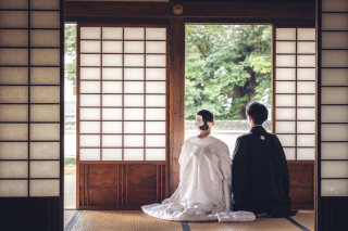 12月＊偕楽園・弘道館ロケーション撮影＊快晴！-色打掛/白無垢♪