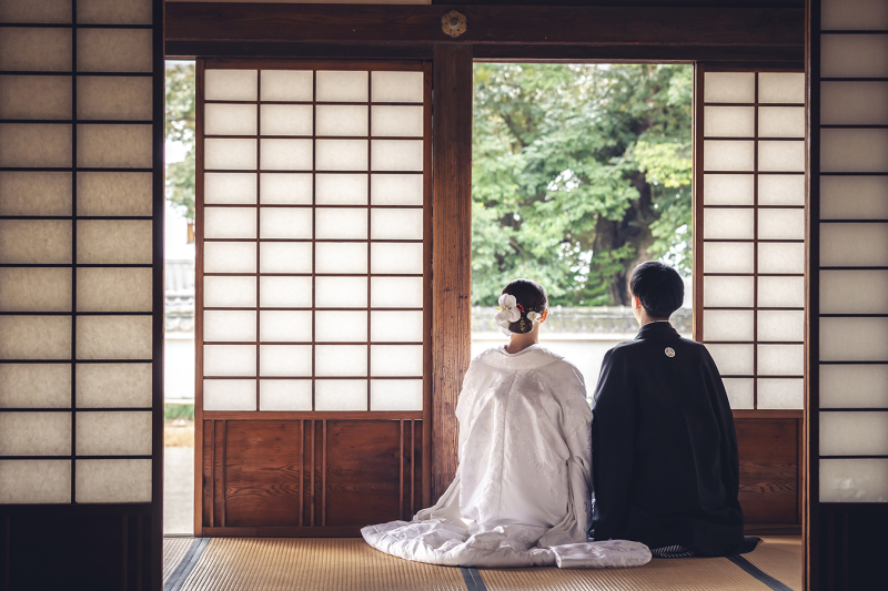 12月＊偕楽園・弘道館ロケーション撮影＊快晴！-色打掛/白無垢♪