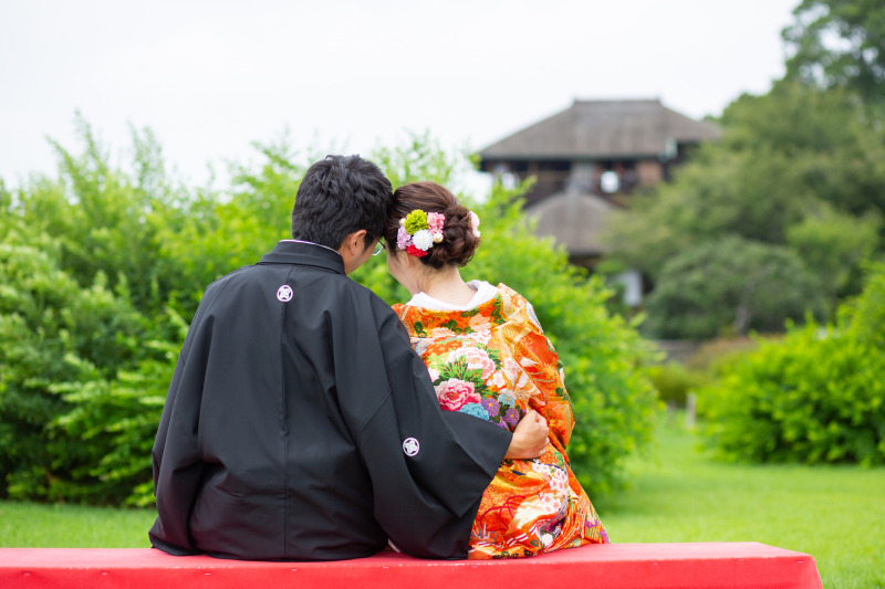 好文亭を目の前に♪