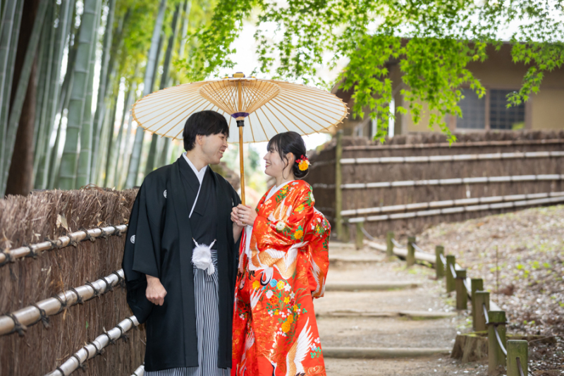 偕楽園竹林にて