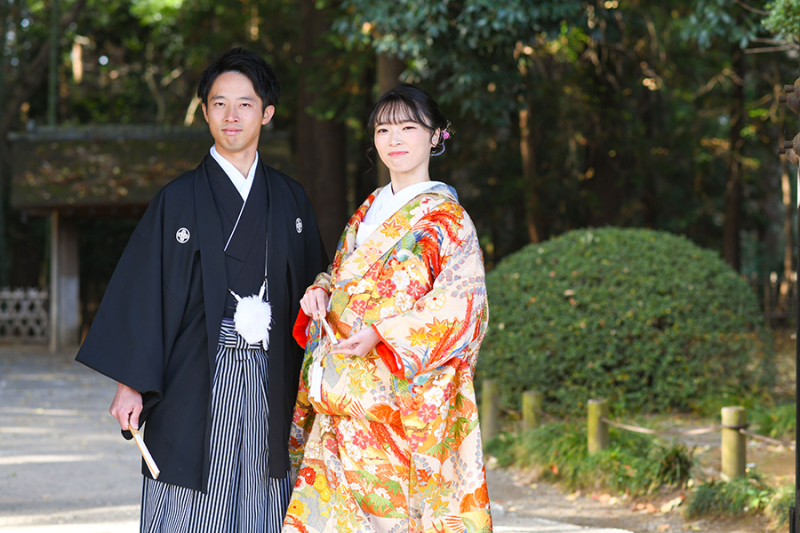 偕楽園表門にて