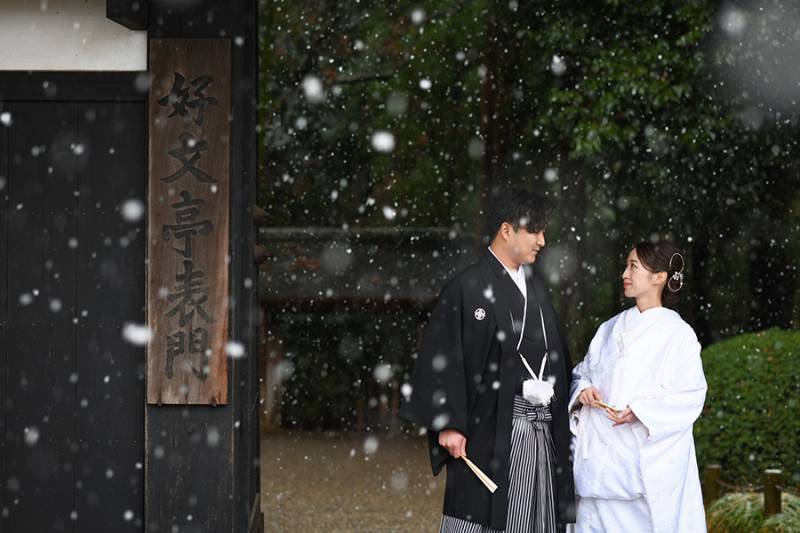 偕楽園表門にて