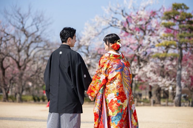 偕楽園広場にて