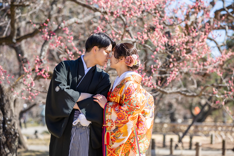 偕楽園梅林にて