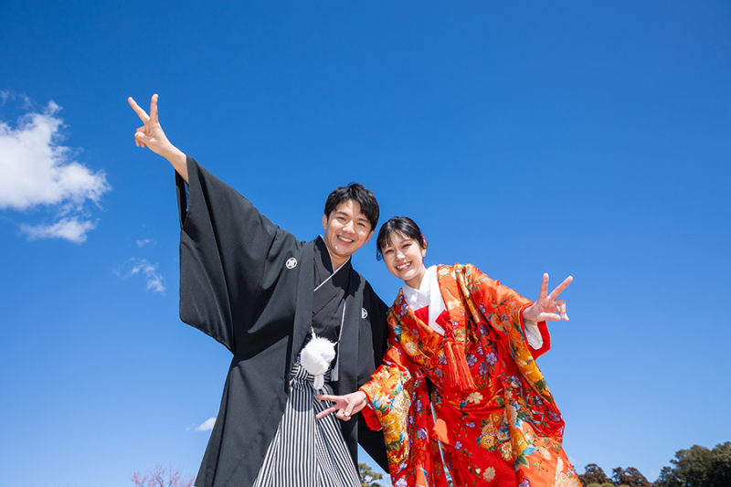 偕楽園広場にて