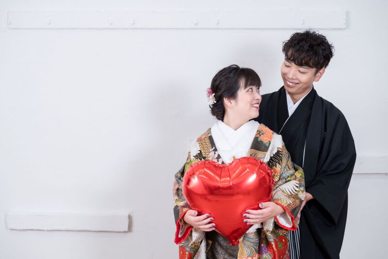 掛け替えにて2着目の色打掛も♡