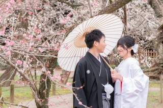 (2月)＊偕楽園＊梅香るロケーション＆スタジオ撮影2着＊