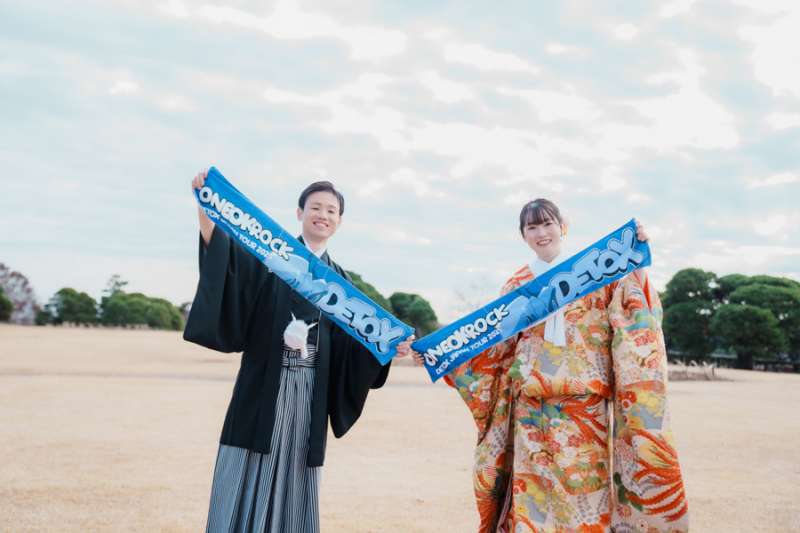 偕楽園見晴らし広場にて