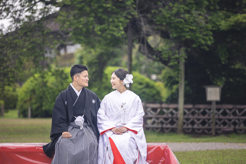 偕楽園見晴らし広場にて