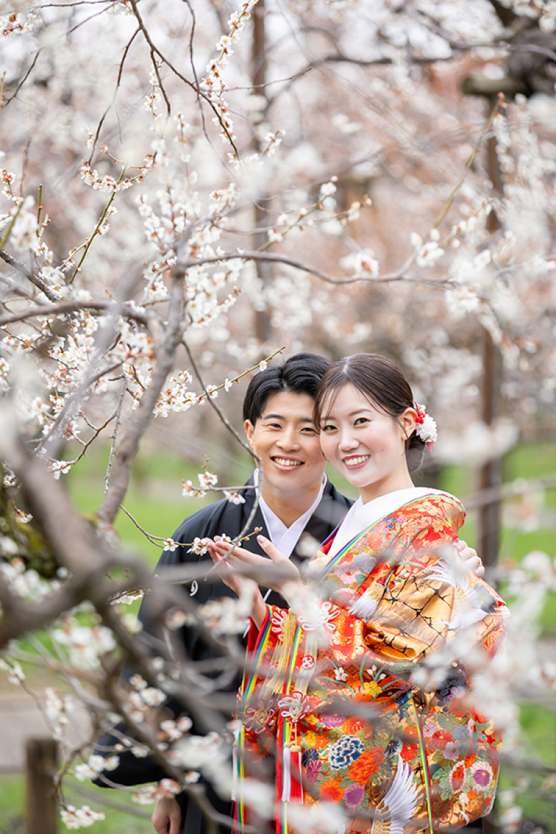 偕楽園梅林にて