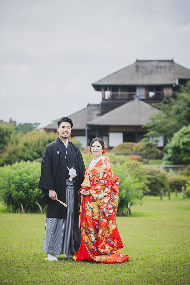 偕楽園見晴らし広場にて