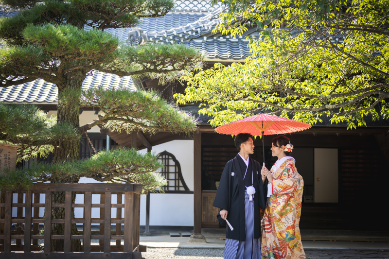 7月＊弘道館でロケーション撮影＊晴れ-色打掛♪