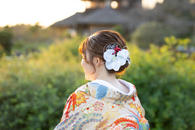 偕楽園見晴らし広場にて