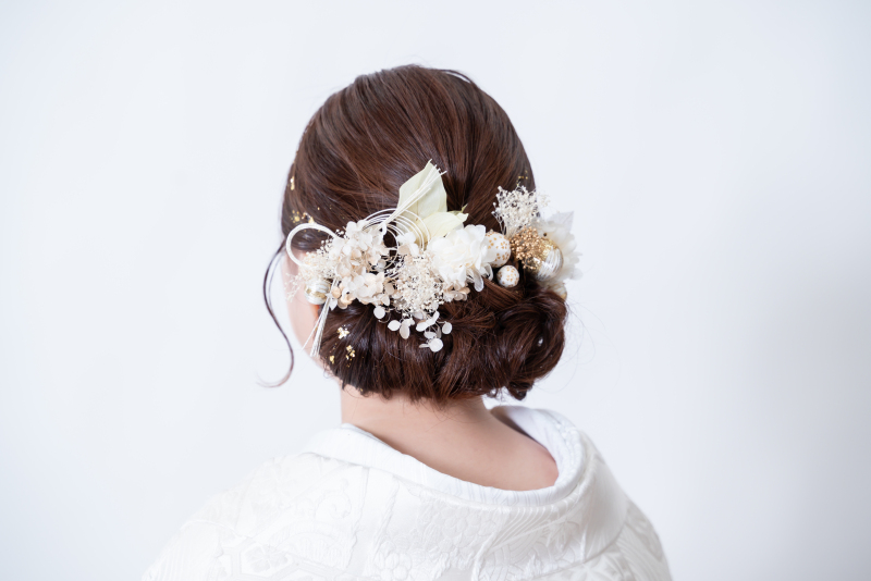 こだわりのヘア小物も♪