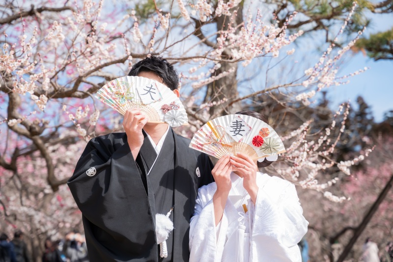 梅が見ごろの3月上旬...