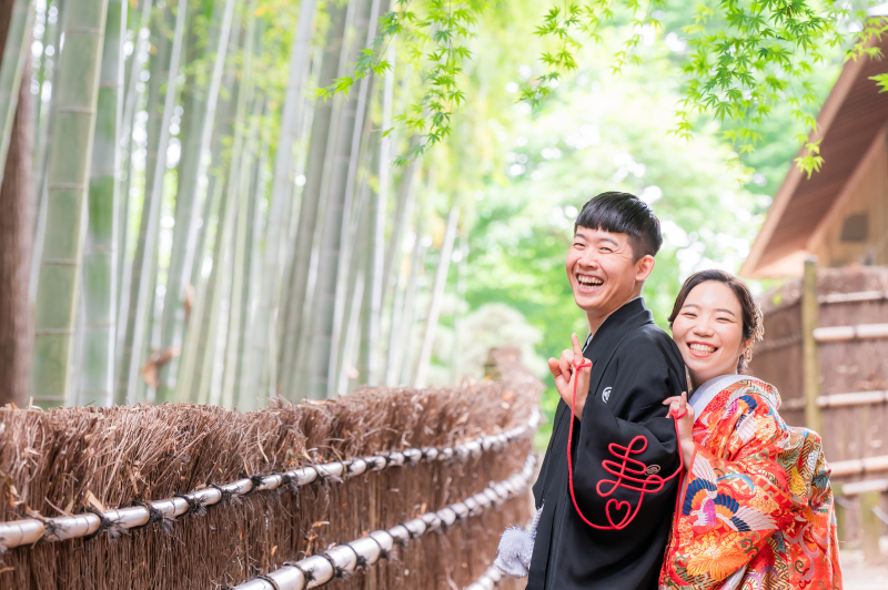 偕楽園竹林にて