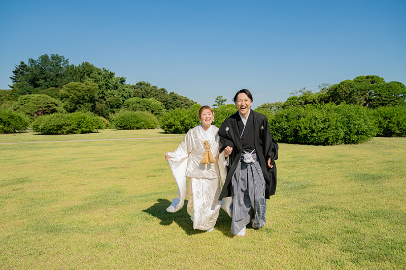 偕楽園見晴らし広場にて