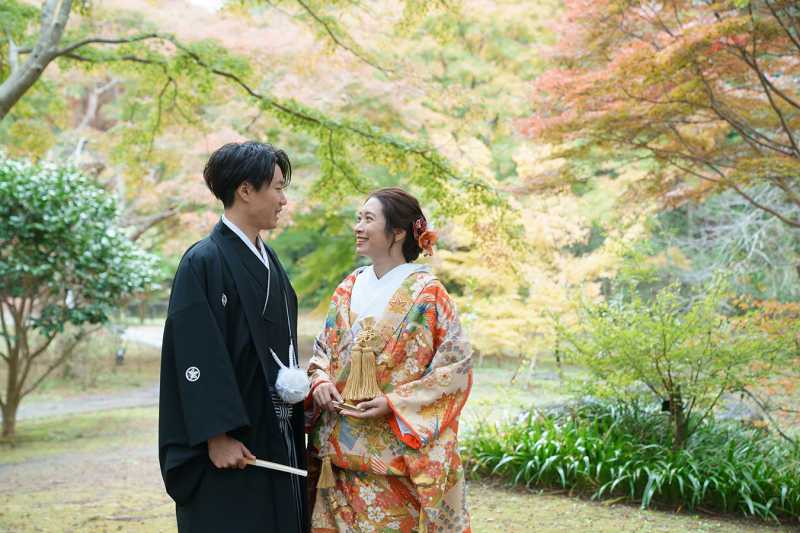 偕楽園もみじ谷にて