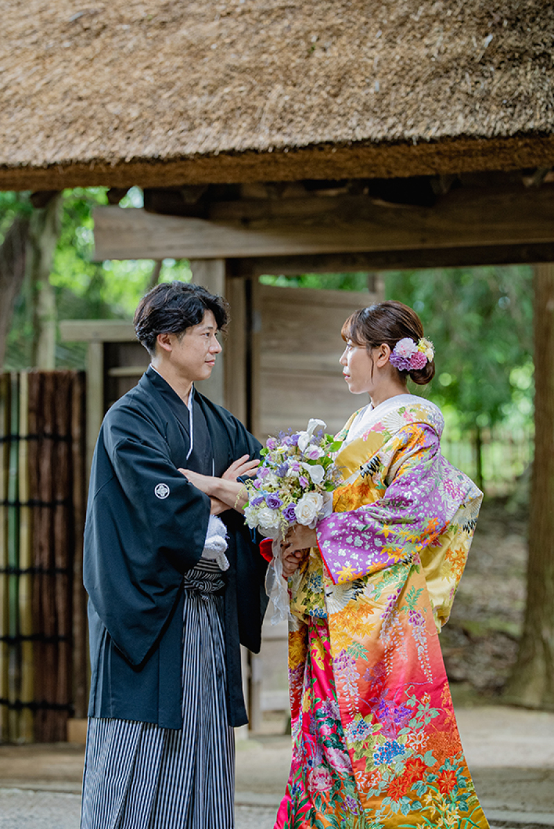 偕楽園好文亭中門にて