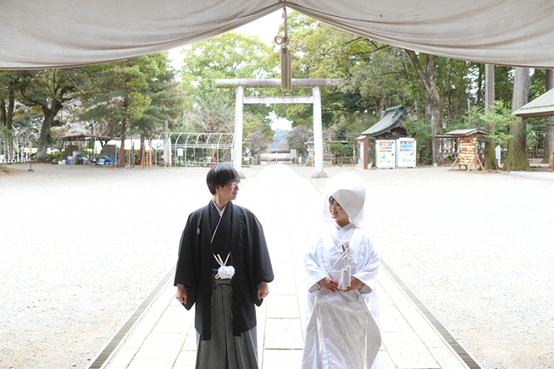 常磐神社にて