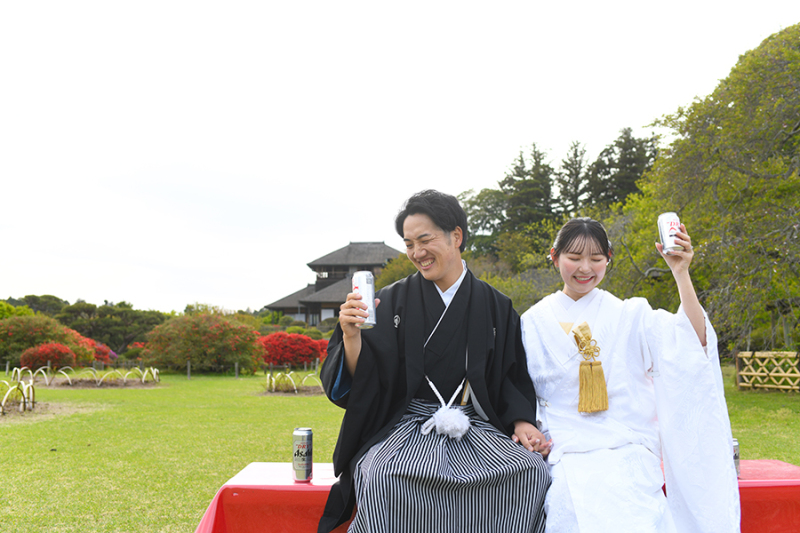 偕楽園にて
