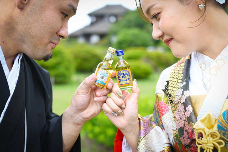 偕楽園見晴らし広場にて