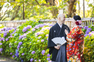 華雅苑[KAGAEN] 水戸店_和装ロケ【偕楽園】紫陽花 / AJISAI