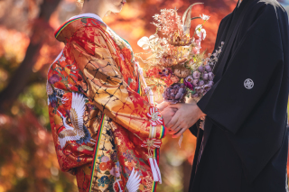 華雅苑[KAGAEN] 水戸店_和装ロケ【偕楽園】紅葉