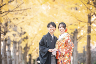 華雅苑[KAGAEN] 水戸店_和装ロケ【偕楽園】紅葉