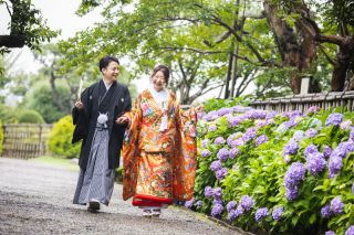 華雅苑 水戸店_和装ロケ【偕楽園】紫陽花 / AJISAI