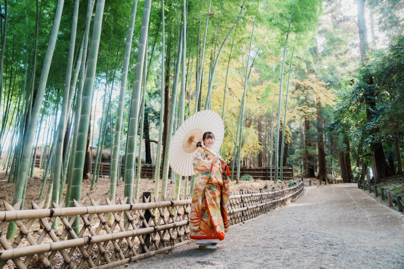 【日付限定/最安偕楽園ロケ】1/25～2/23期間中の撮影が対象：和装1着(データ130カット)衣裳差額無で40着より選択