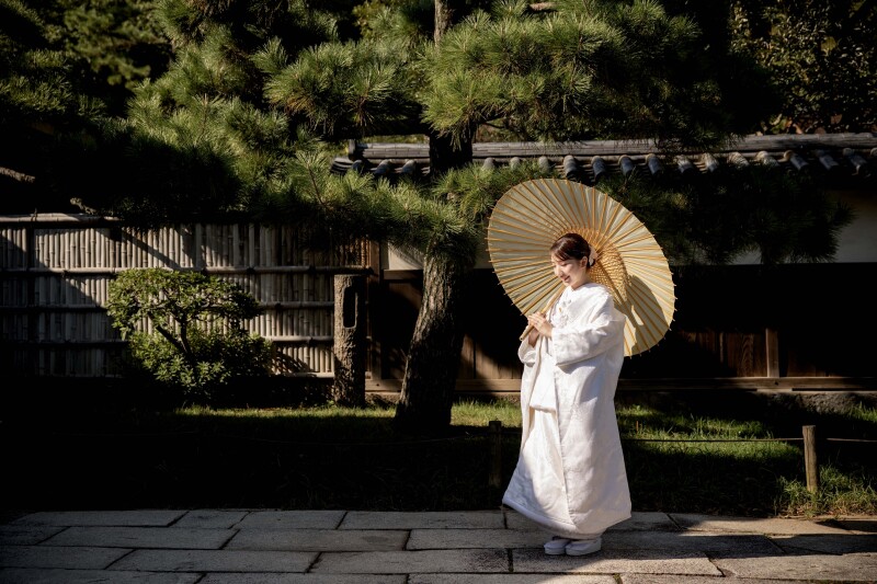 新婦さまソロカットも素敵に。