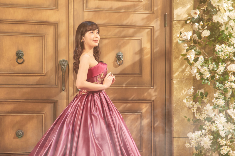 光沢があるドレスでの撮影♪