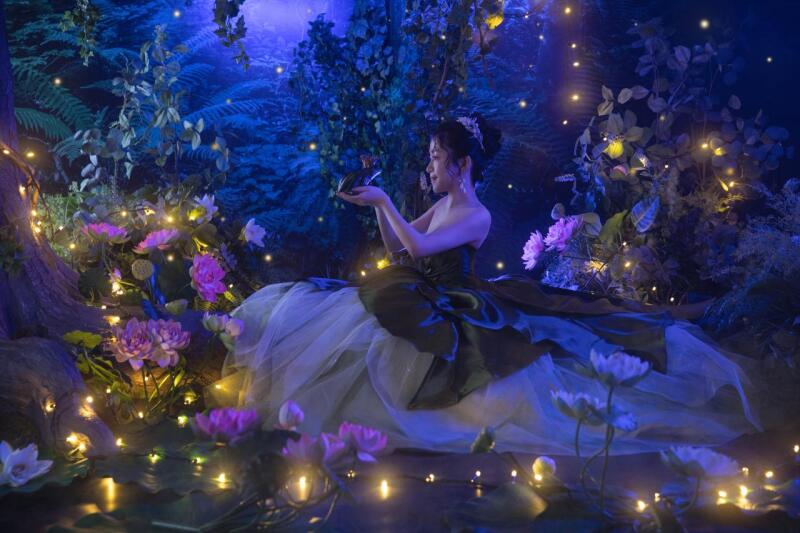 キラキラ幻想的なセットでの撮影✧