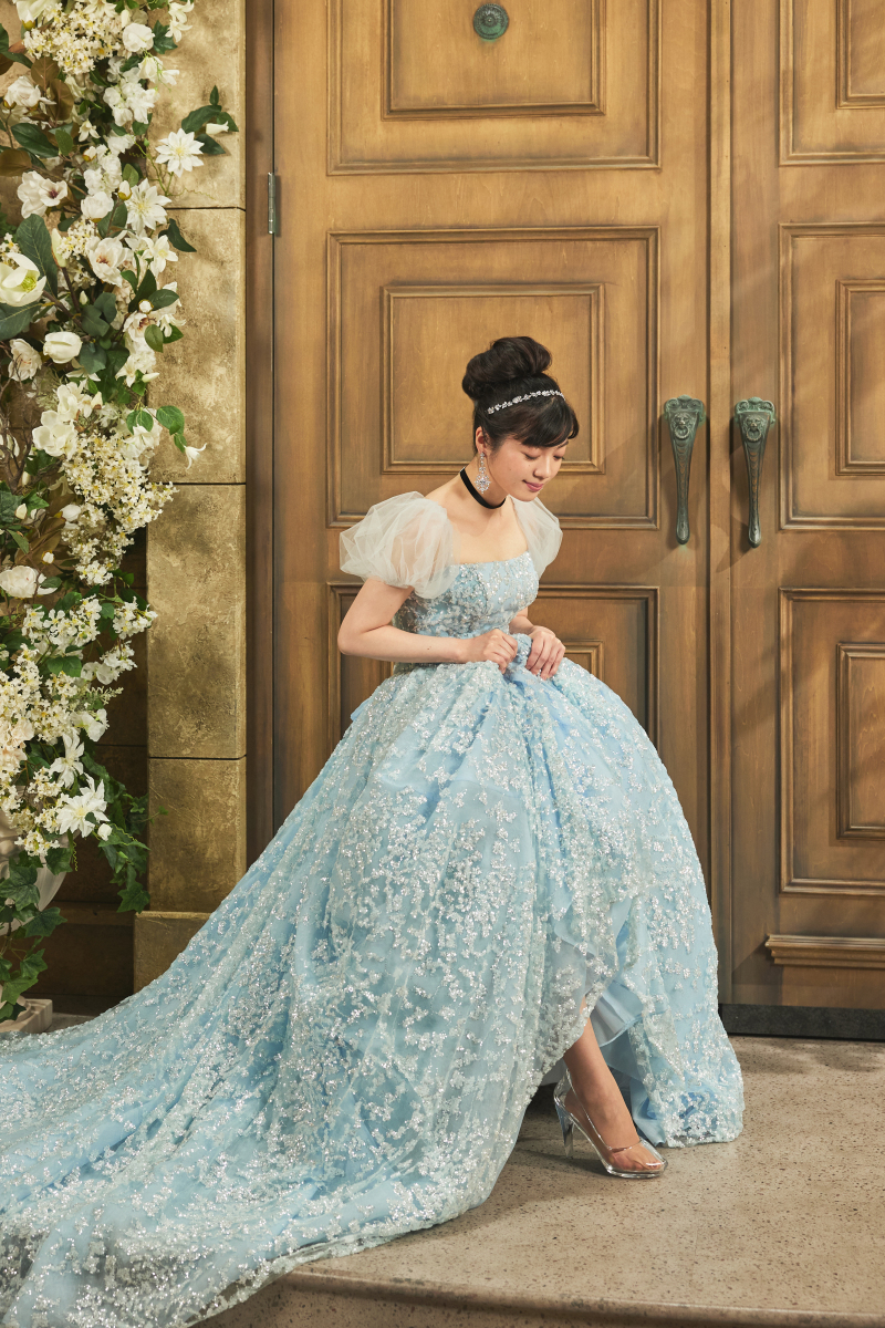 ガラスの靴を履いての撮影♪