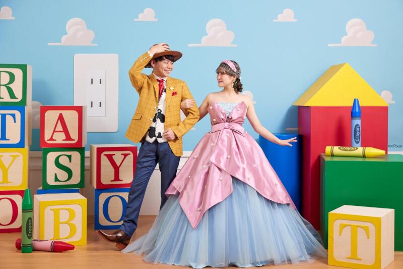 お二人でポージングをとって撮影!