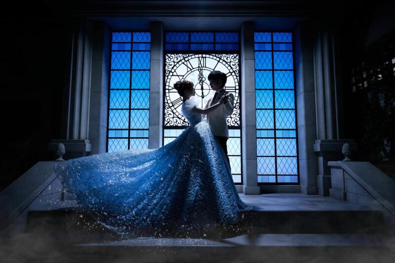 シンデレラでシルエット風撮影♪