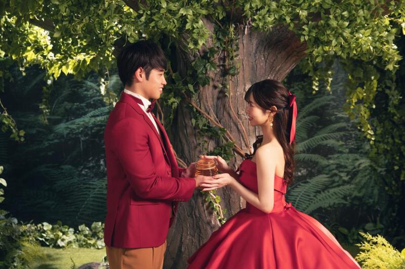 大好きなハチミツを使用して撮影！