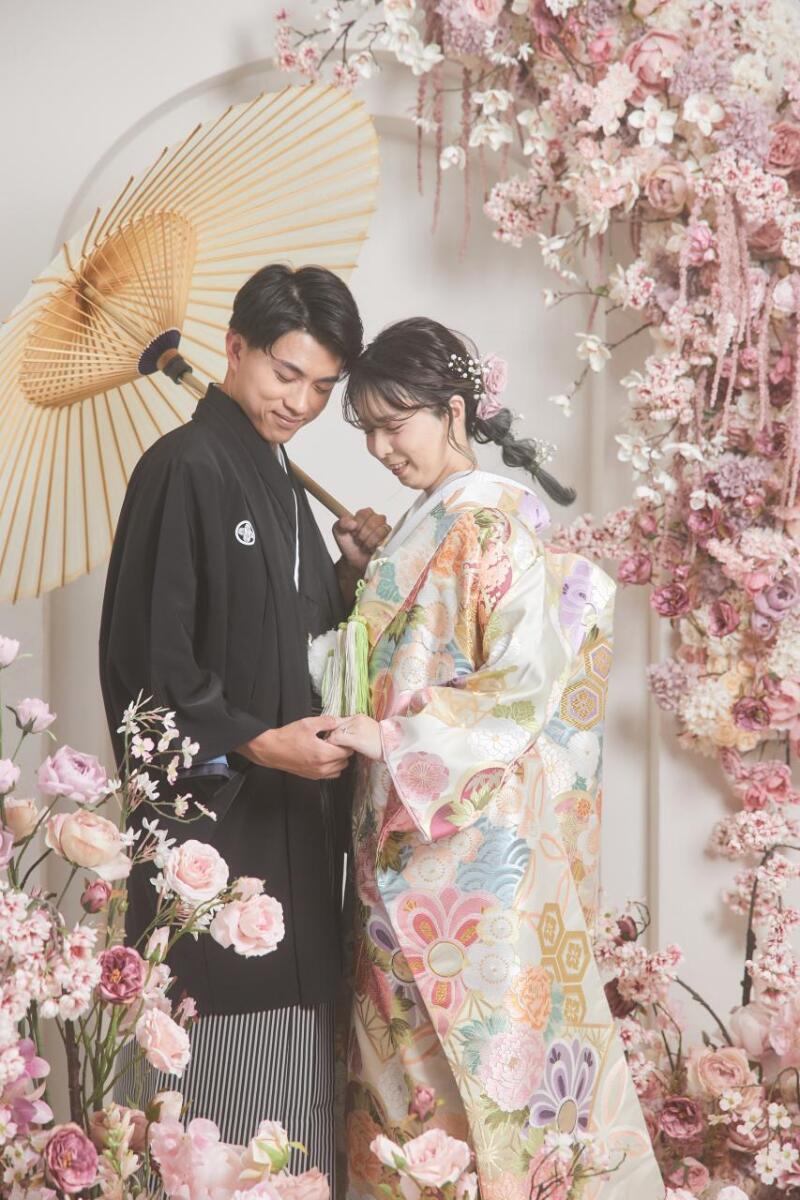 番傘をお持ちいただいて撮影！