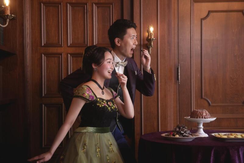 お二人でチョコのシーン✻