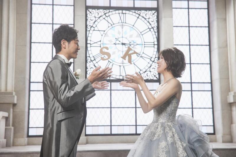 イニシャルオブジェを使用した撮影✻