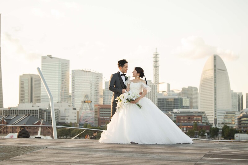 和装から洋装へチェンジして、大さん橋へ♪