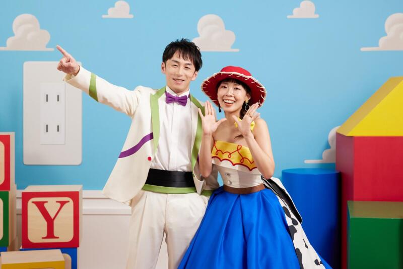 お決まりのポーズで...!